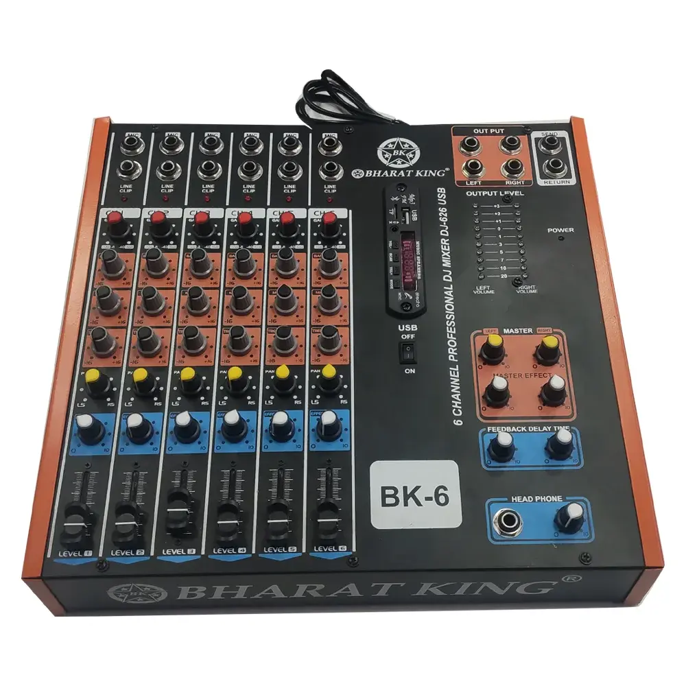 6 CHANNEL MIXER