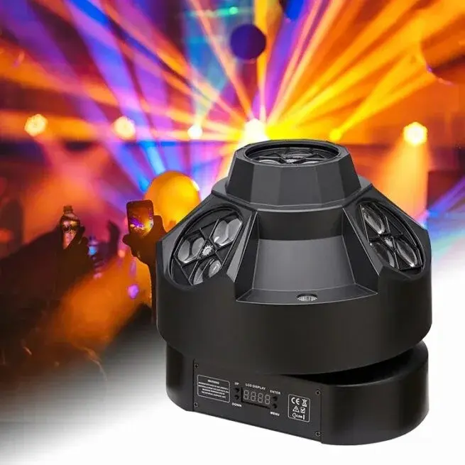 4 SIDE+STROBE+ LASER led