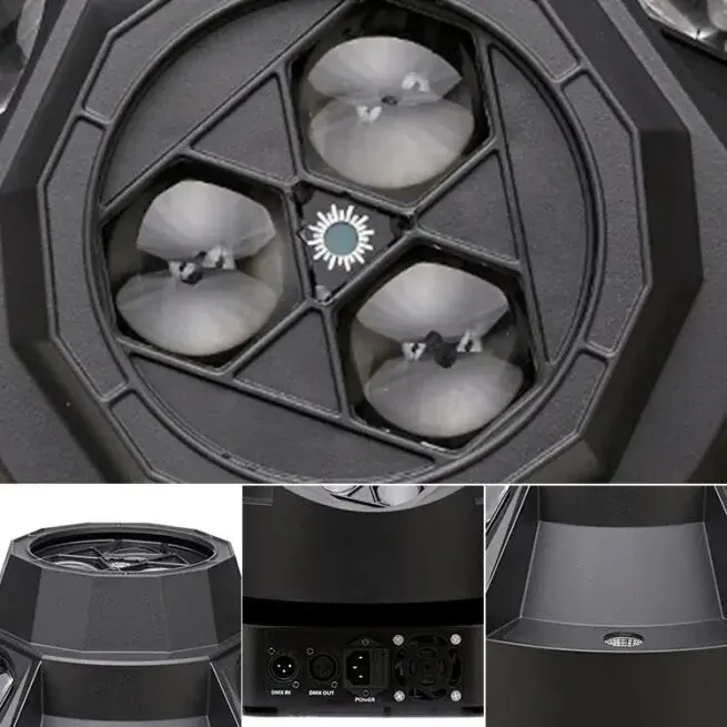 4 SIDE+STROBE+ LASER led