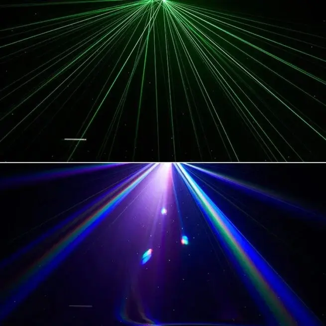 4 SIDE+STROBE+ LASER led