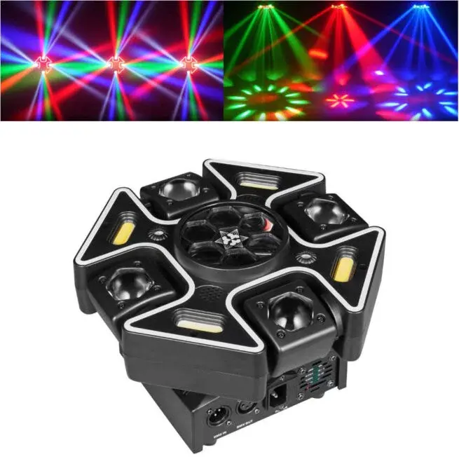 4 LED + RG Laser + 4 Flasher + RGB Strip + Projector + Remote Control