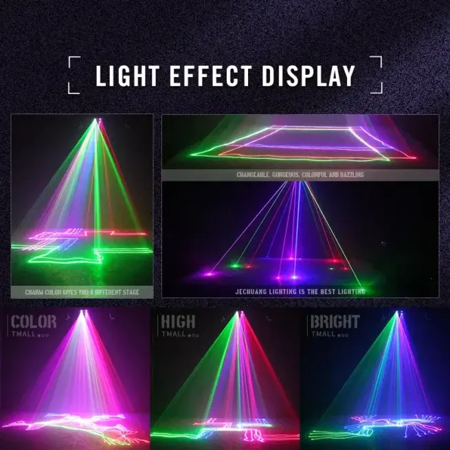 4 LENS SQUARE RGB FULLCOLOR Laser Light