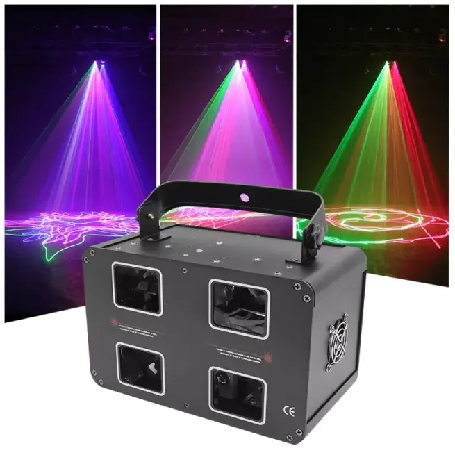 4 LENS SQUARE RGB FULLCOLOR Laser Light
