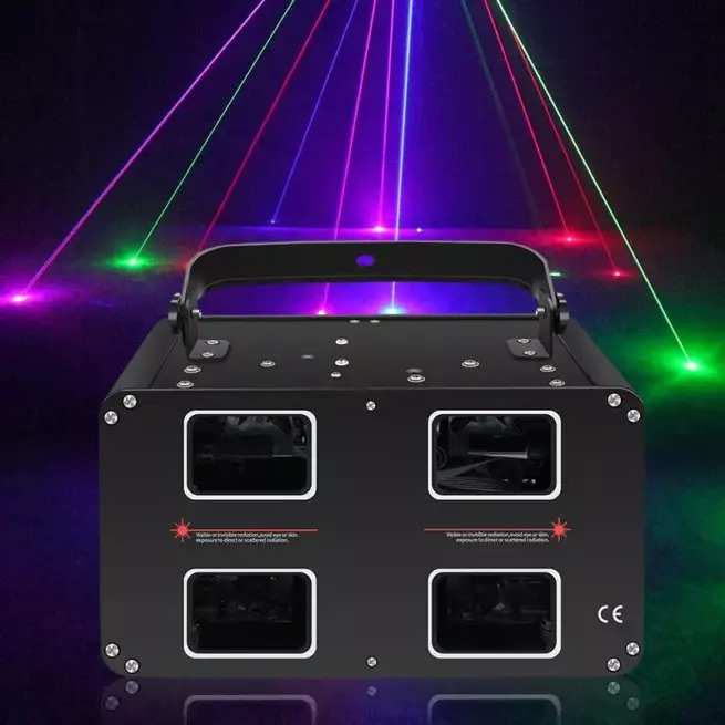 4 LENS SQUARE RGB FULLCOLOR Laser Light