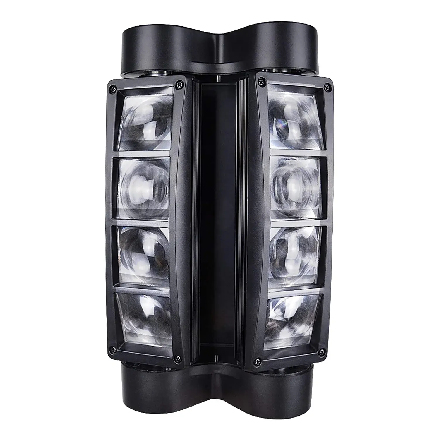SPIDER MOVING HEAD LIGHT RGBW, 8 X 3W LED LIGHTING DMX 512 DUAL SWEEPER PULSE STROBE EFFECT FOR DJ LIVE CONCERT LIGHTING