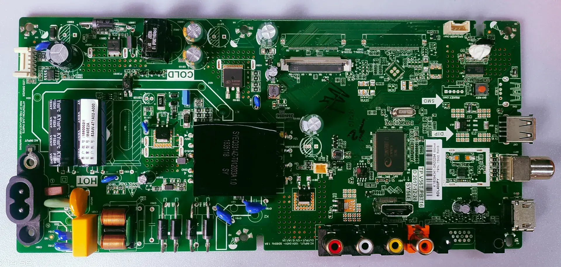 PANASONIC TH-40F200DX LED TV MOTHERBOARD