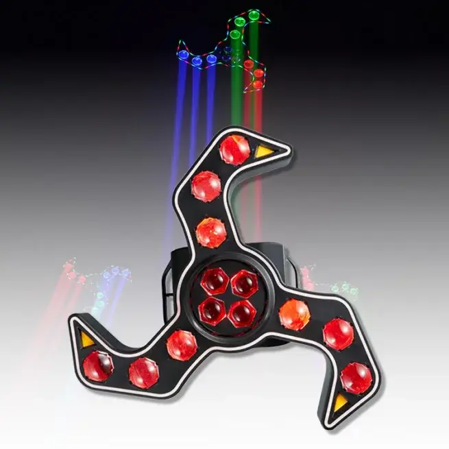 NEW BOOMERANG 13 led FAN WHEEL II led Laser Light