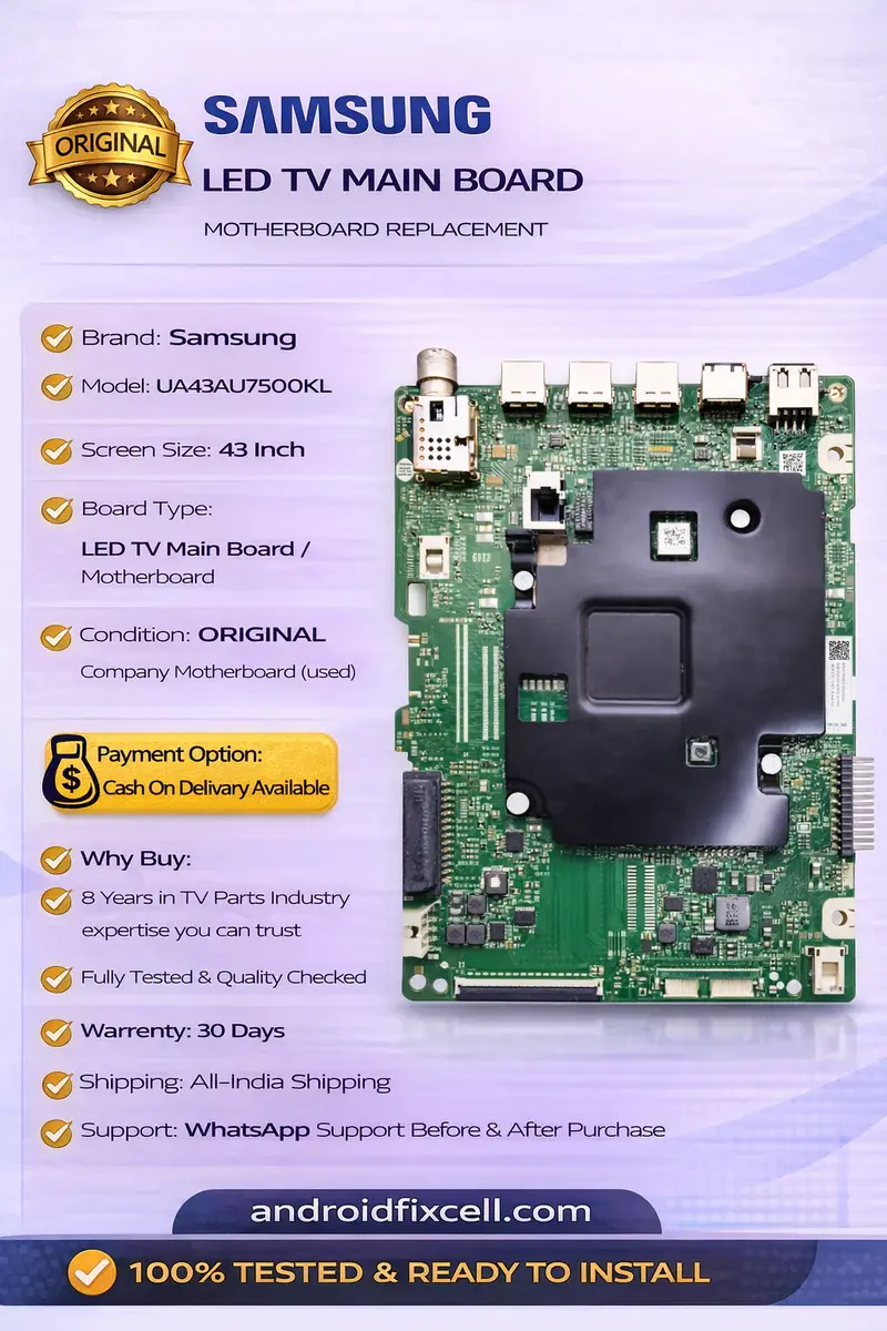 SAMSUNG UA43AU7500KL LED TV MOTHERBOARD