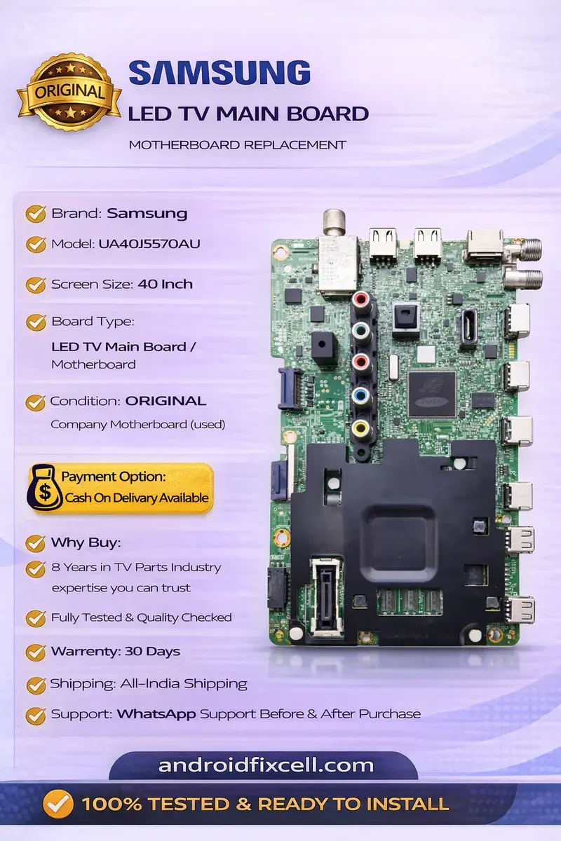 SAMSUNG UA40J5570AU LED TV MOTHERBOARD