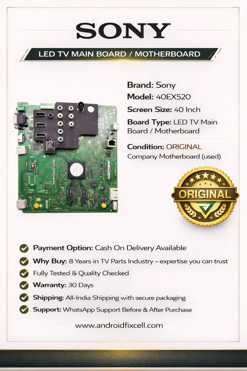 SONY 40EX520 LED TV MOTHERBOARD