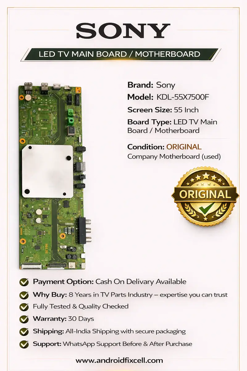 SONY KDL-55X7500F LED TV MOTHERBOARD