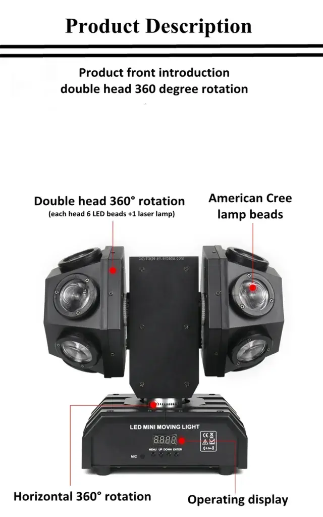 12 x 10W Super Beam Led Moving Head Laser Light With Double Ball 150W RGB LED