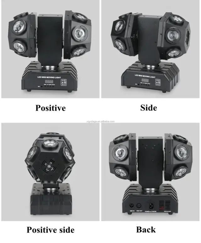 12 x 10W Super Beam Led Moving Head Laser Light With Double Ball 150W RGB LED