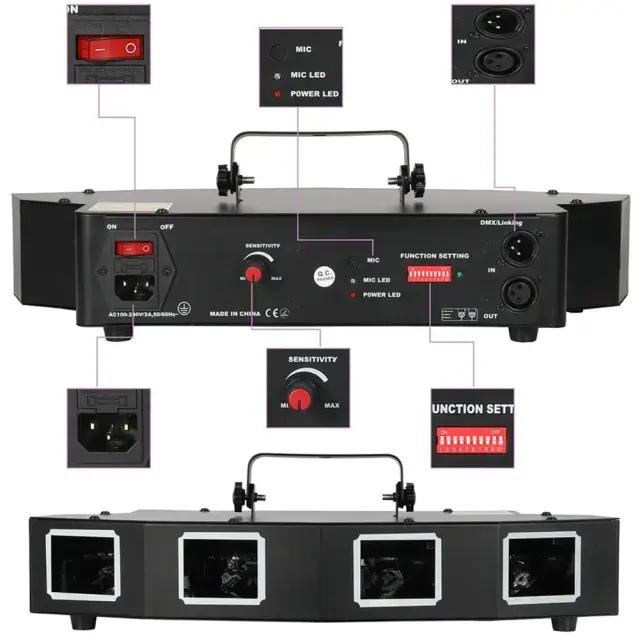4 EYE LONG RGB FULLCOLOR Laser Light