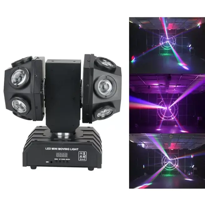 12 x 10W Super Beam Led Moving Head Laser Light With Double Ball 150W RGB LED