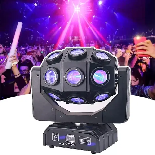 18pcs 10w led rgbw fast moving head light led dj beam moving head stage light dj disco baLL