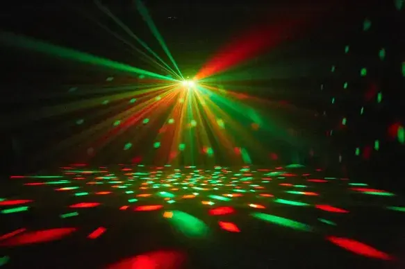 3 eye rgb crystal spider+RG LASER LIGHT+FLASHER