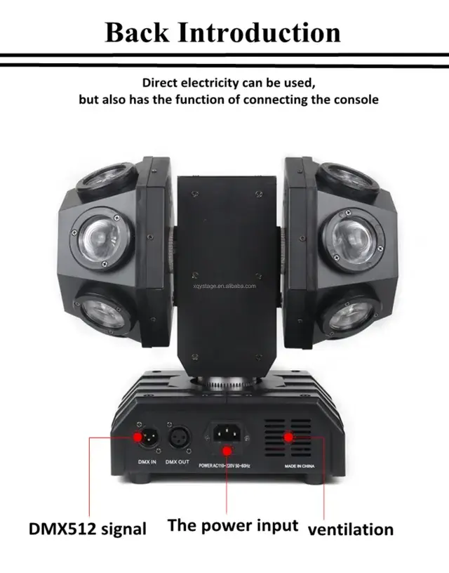 12 x 10W Super Beam Led Moving Head Laser Light With Double Ball 150W RGB LED