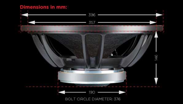 Dynamite 400w DM-1230MB 12” MID BASS