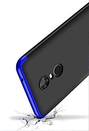 3 IN 1 DETACHABLE ANTI-SCRATCH PC HARD CASE 360° FULL BODY SHOCKPROOF PROTECTION BACK CASE COVER FOR REDMI NOTE 4 BLACK & BLUE