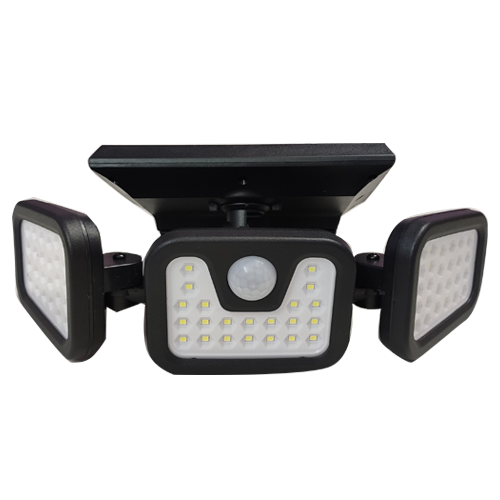 Solar Lights Outdoor, 3 Adjustable Heads Solar Security Lights