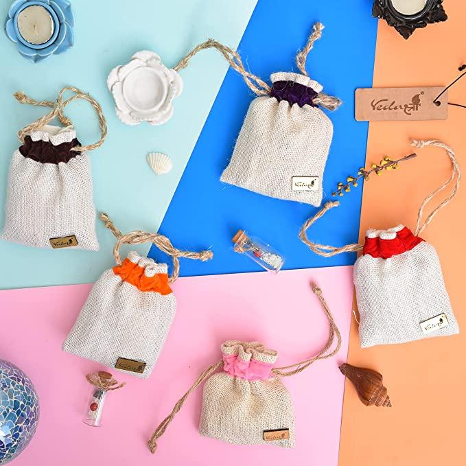 Vedashree jute bag car Air Freshener - FRESH (2 CAKE )