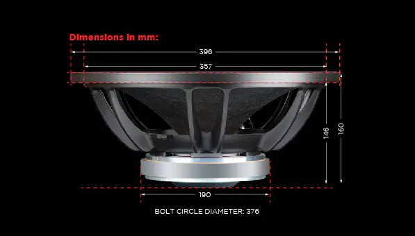 Dynamite 450W DM-1530H 15” MID BASS Speaker