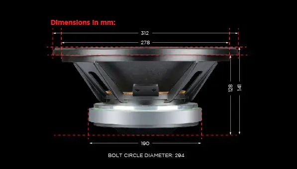 Dynamite 200w Speaker DM-12FR 12” Full Range
