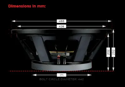 Dynamite 2000w Speaker DM18X5 18” SUB woofer