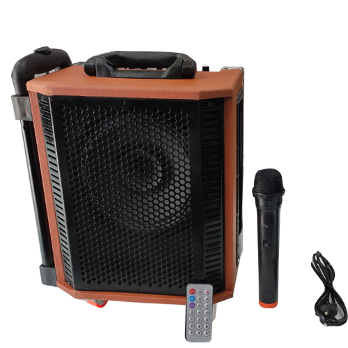 CUBE 8 INCH  SPEAKER WITH 1 WIRELESS MIC