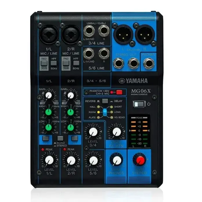 Yamaha MG06X 6-channel Analog Mixer with Effects